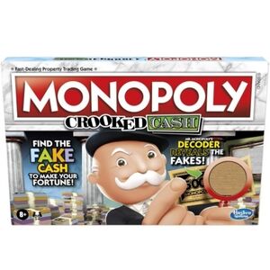 Hasbro Monopoly Crooked Cash Game - Red and Green 💚❤️